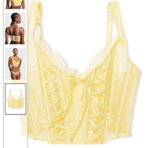 NWT Victoria Secret Dream Angels Lace Unlined Non Wired Corset Bra Top